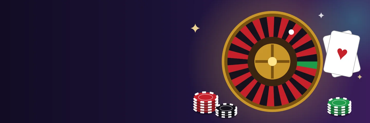 DMX Casino DMX Casino – banner cu ruletă, jetoane și cărți de joc